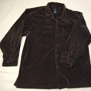 GODBODY Dark Brown Velour Shirt 2XL
